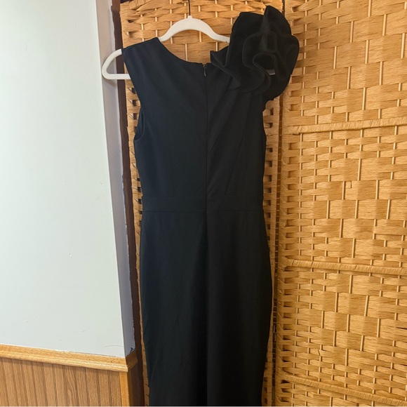 Lucette Black Sleeveless Ruffled Mermaid Maxi Dress - Picture 4 of 4